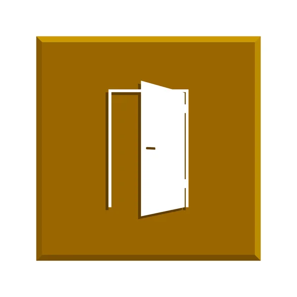 Εικόνα πόρτας. στυλ επίπεδου σχεδιασμού. — Διανυσματικό Αρχείο