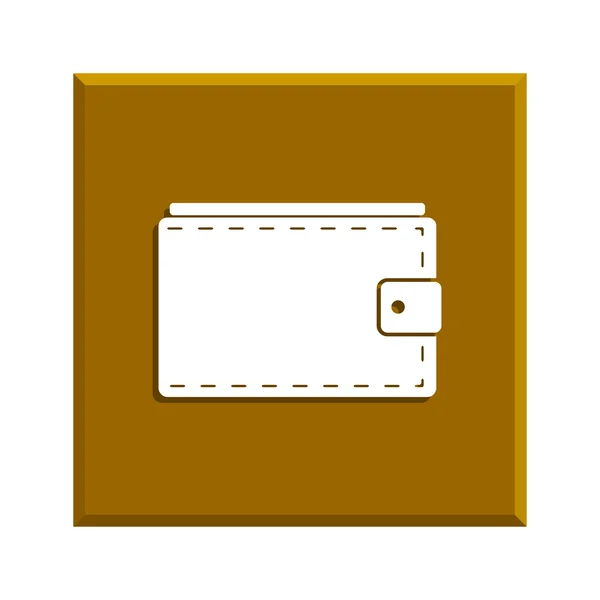 Brieftasche mit Bargeld einfaches Symbol auf weißem Hintergrund. Vektorillustration. — Stockvektor