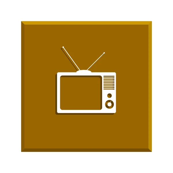 Icono del vector de TV — Archivo Imágenes Vectoriales
