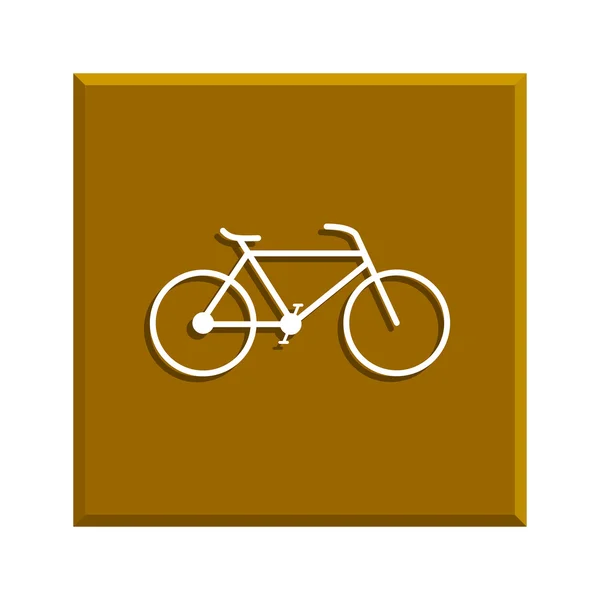 Ícone de bicicleta minimalista. Vector, EPS 10 — Vetor de Stock