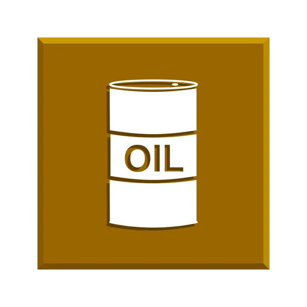 Vector icono barriles de petróleo — Archivo Imágenes Vectoriales