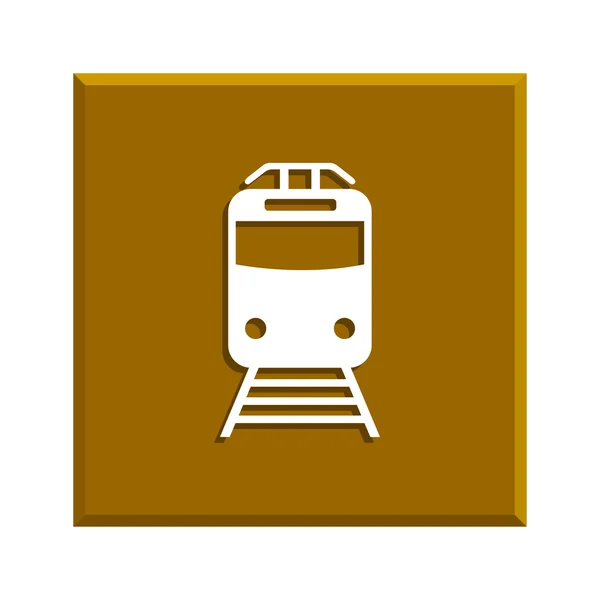 Train icon. Flat design style. — Stock Vector