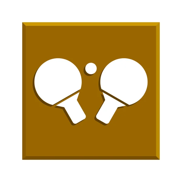 Tafeltennis-pictogram — Stockvector