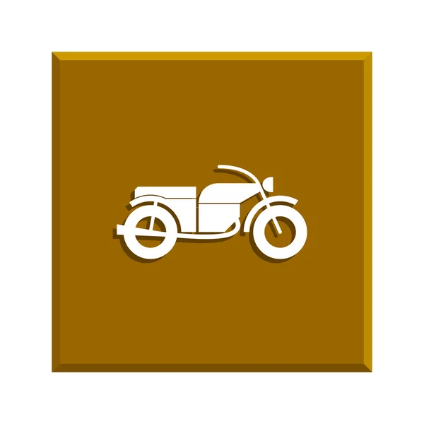 Icono de la motocicleta. Estilo de diseño plano . — Archivo Imágenes Vectoriales