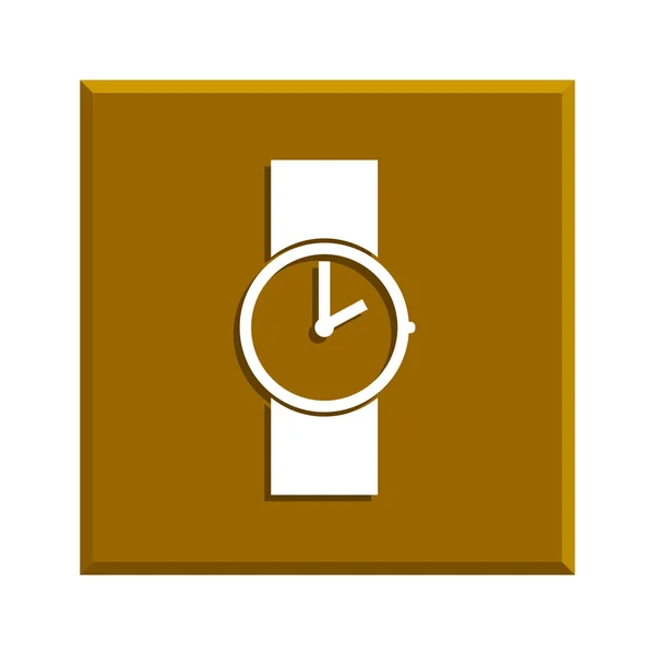 Ícone de relógio de pulso. Estilo de design plano . —  Vetores de Stock