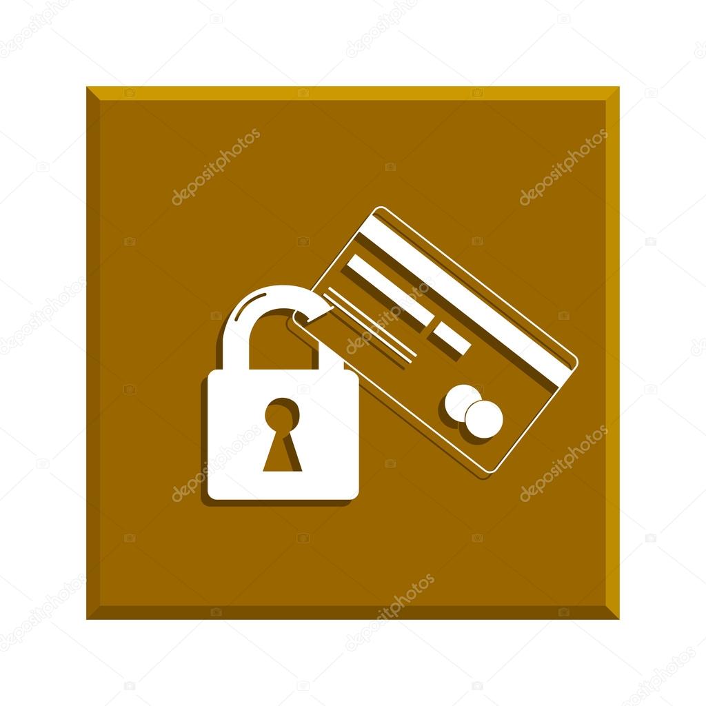 Credit Card Security icon . Vector  Eps 10.