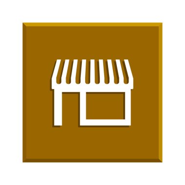 Simge, modern düz tasarım mağaza