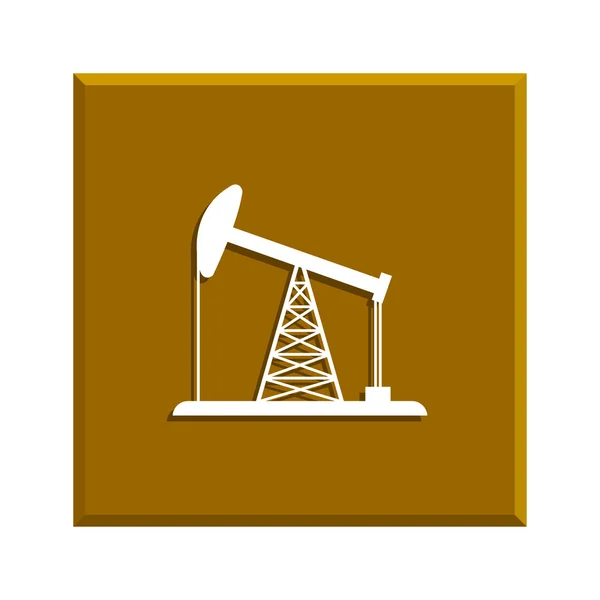 Icône de plate-forme pétrolière — Image vectorielle
