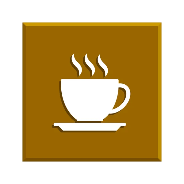 Kaffeetassen-Symbol, Vektorillustration — Stockvektor