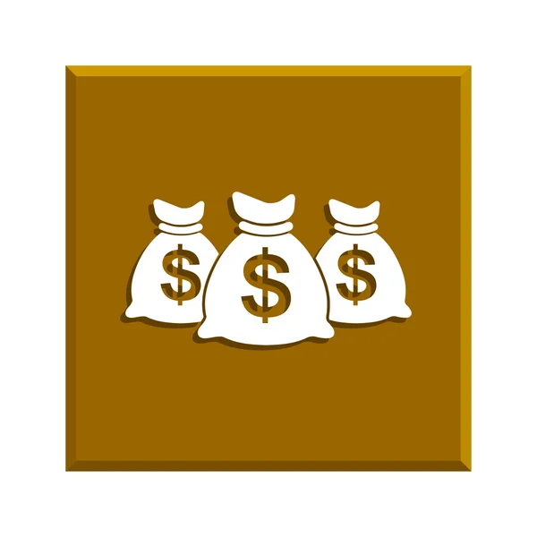 Money bag icon — Stock Vector