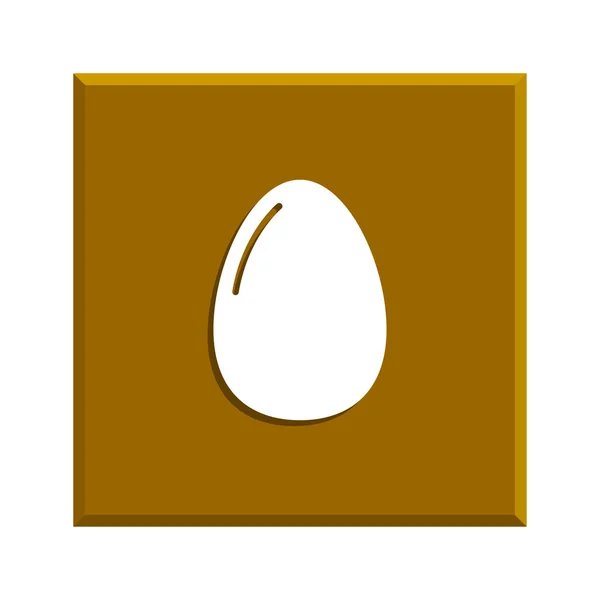 鸡蛋的图标。平面设计风格. — 图库矢量图片