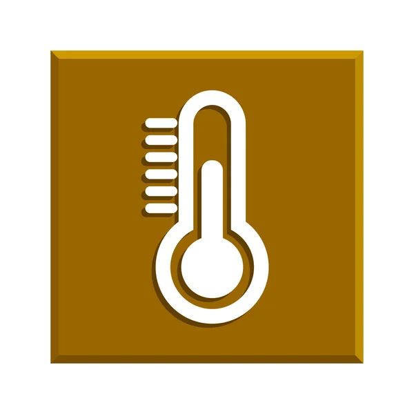 Thermometer pictogram. Platte ontwerpstijl. — Stockvector