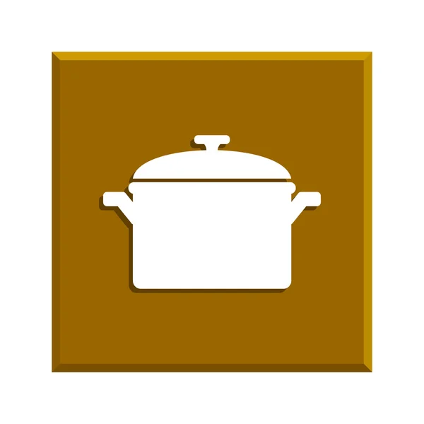 Saucepan icon. Vector illustration. — Stock Vector