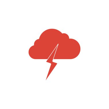 yıldırım cıvata hava düz çizgi simgesini Infographic illüstrasyon şablonu için web veya broşür