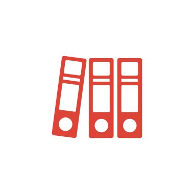 Klasör simgesi. Düz tasarım stili eps 10.