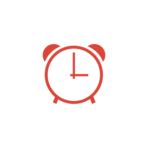 Icono del reloj, ilustración vectorial. estilo de diseño plano — Vector de stock