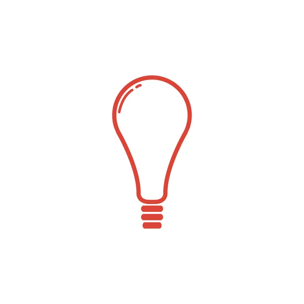 Vector Lightbulb Icon — Stock Vector