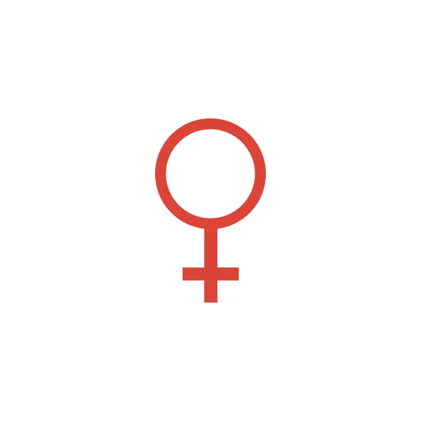 Icono de signo femenino — Vector de stock