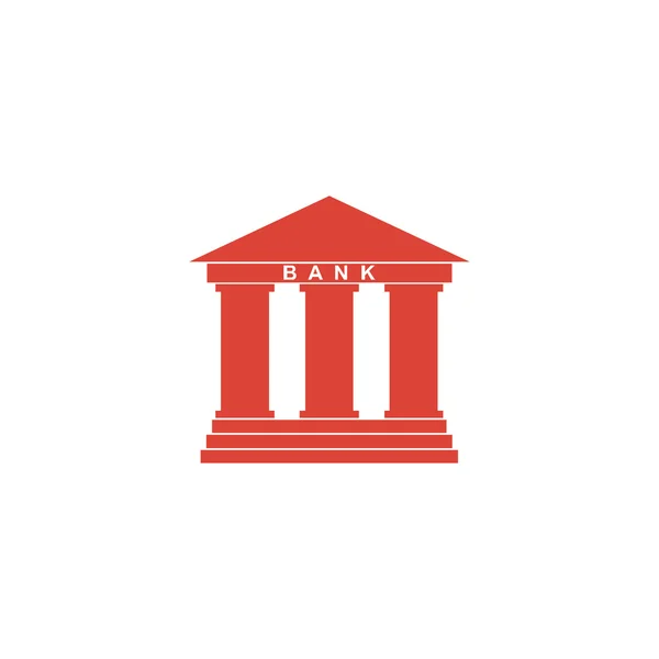 Ícone bancário. Design moderno ícone de estilo plano —  Vetores de Stock
