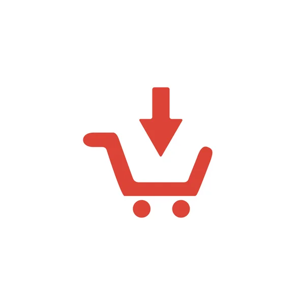 Carrito de compras Flat — Vector de stock