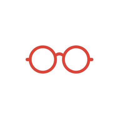 Gözlük simgesi. Düz tasarım stili.