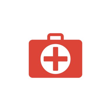 ambulanse simgesi. Düz tasarım stili.