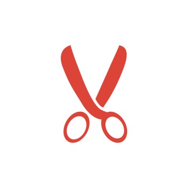 scissors icon, vector illustration. Flat design style