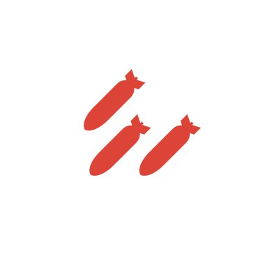 Hava bombası vektör simgesi