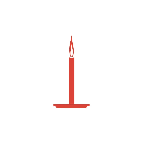 Candle icon. Flat design style. — Stock Vector