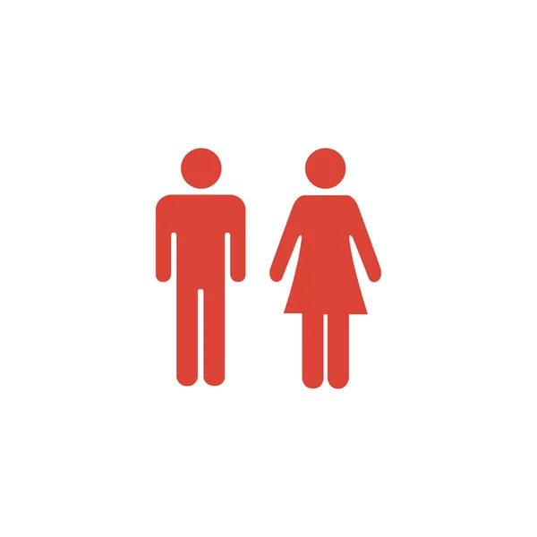 Vektorové ikony muž a žena, — Stockový vektor