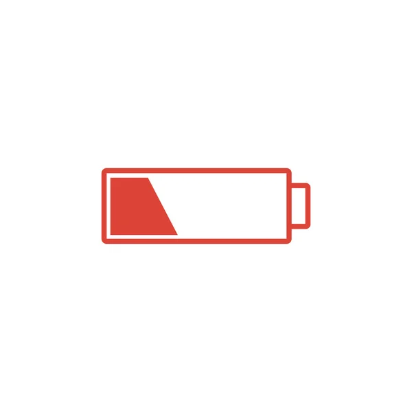 Icône batterie. Style design plat . — Image vectorielle