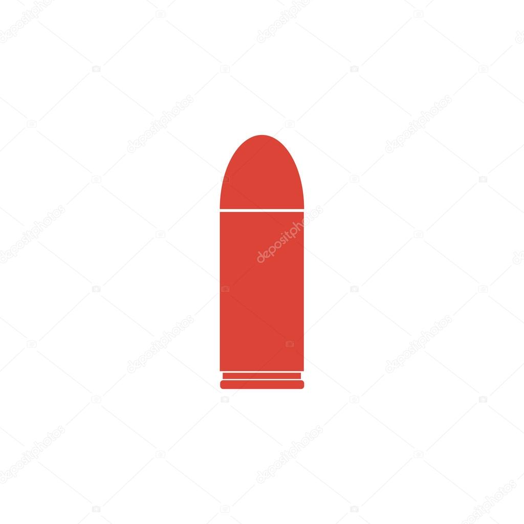 bullet icon. Flat design style.