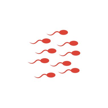Sperm simgesi. Düz tasarım stili.