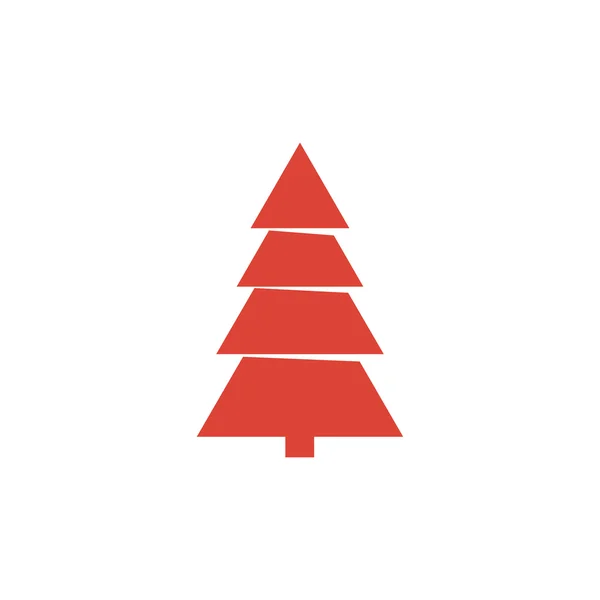 Árvore de Natal. Estilo de design plano . —  Vetores de Stock