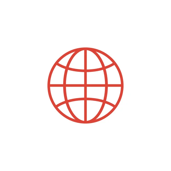 World Globe Icon, icono del pictograma — Archivo Imágenes Vectoriales