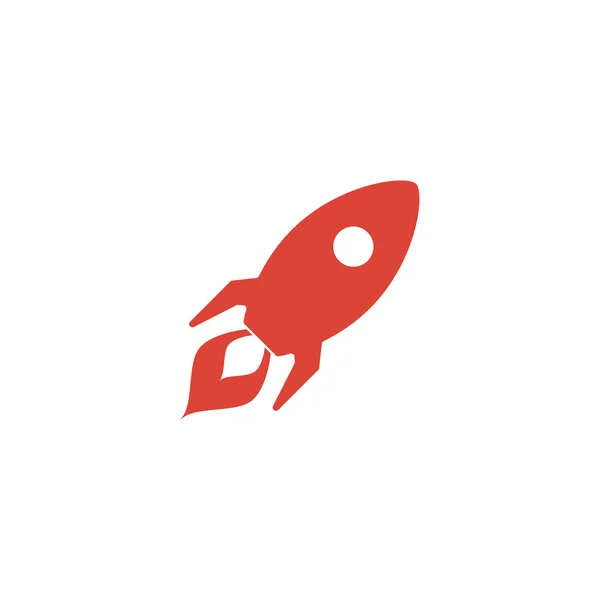 Rocket icon. Flat design style. — Stock Vector