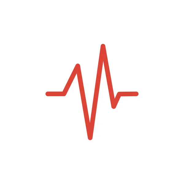 Pouls, Cardiogramme, Icône médicale - Vecteur — Image vectorielle