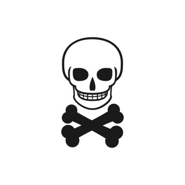 izole skull simgesi.