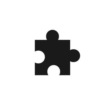 puzzle Internet düğme orijinal vektör çizim simgesini