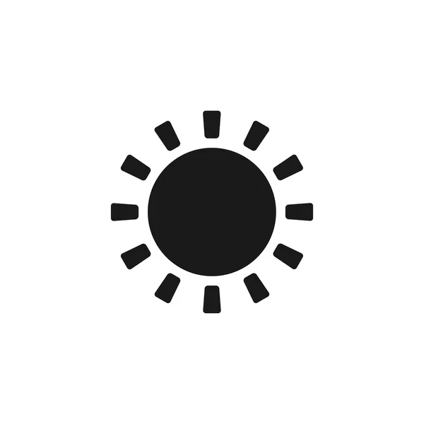 Sun Icon. Estilo de diseño plano . — Archivo Imágenes Vectoriales