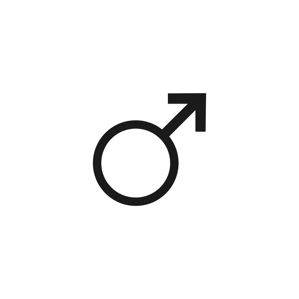 Mannelijke teken pictogram. — Stockvector