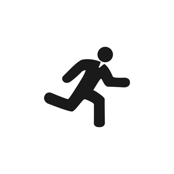 Mann läuft Ikone — Stockvektor