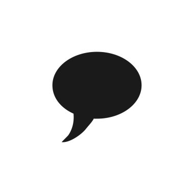 Sohbet düz simgesi .