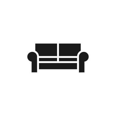 Kanepe simgeler. Düz tasarım stili.