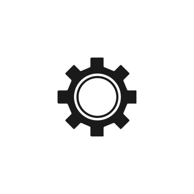 Vites simgesi, vektör çizimi. Düz tasarım biçimi.