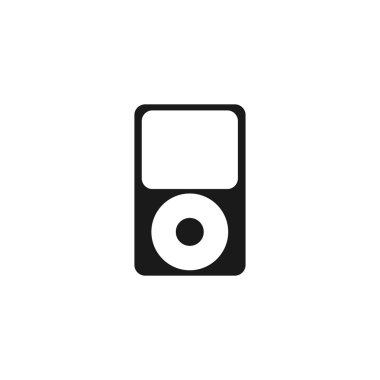 taşınabilir kitle iletişim araçları oyuncu simgesi. düz tasarım stili. vektör eps 10.