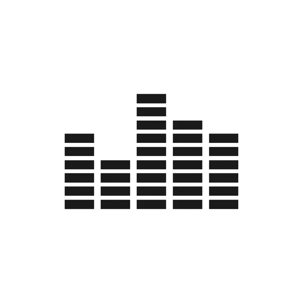 Equalizer icon. Flat — Stock Vector