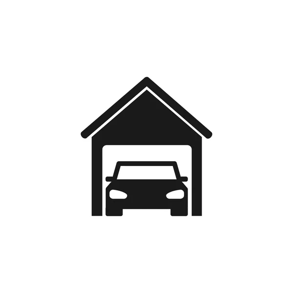 Garagem do carro. Estilo de design plano . —  Vetores de Stock