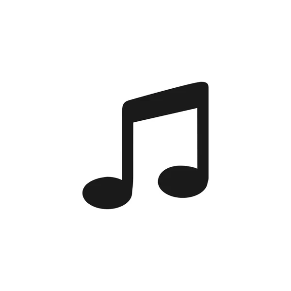 Música plana Icono simple, aislado . — Vector de stock