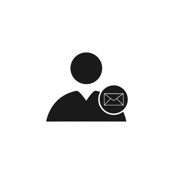 Icône utilisateur, Enveloppe Mail, illustration vectorielle . — Image vectorielle